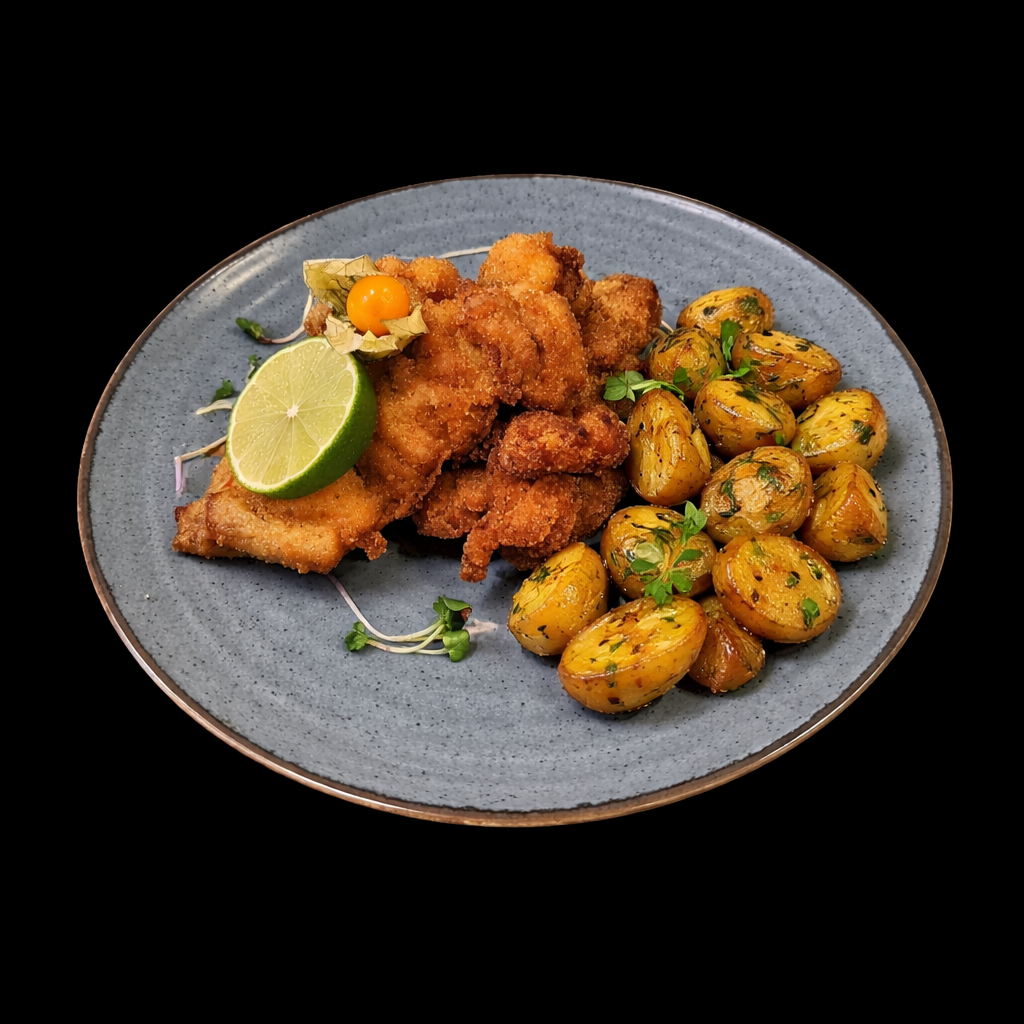 Vyprážaný rezeň z bravčovej panenky